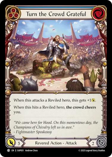 Turn the Crowd Grateful (Blue) [SUP051] [Super Slam] Rainbow Foil