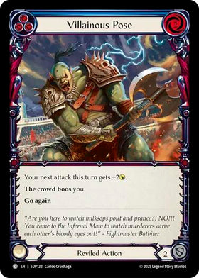 Villainous Pose (Blue) [SUP122] [Super Slam] Rainbow Foil