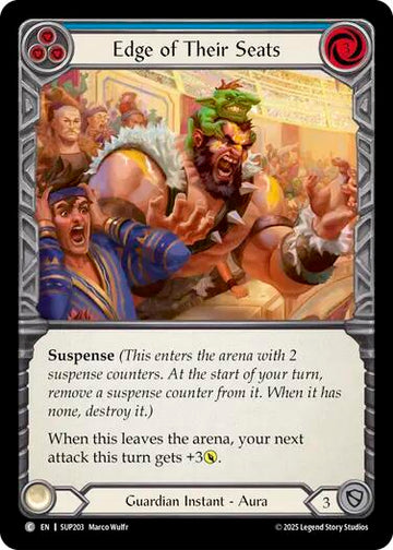 Edge of Their Seats (Blue) [SUP203] [Super Slam] Rainbow Foil