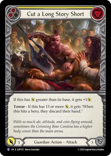 Cut a Long Story Short [SUP172] [Super Slam] Rainbow Foil