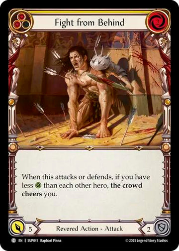 Fight from Behind (Yellow) [SUP041] [Super Slam] Rainbow Foil