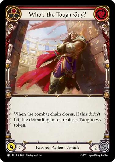 Who's the Tough Guy? (Red) [SUP052] [Super Slam] Rainbow Foil