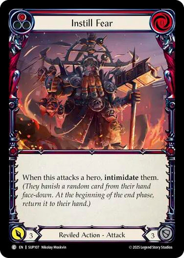 Instill Fear (Red) [SUP107] [Super Slam] Rainbow Foil