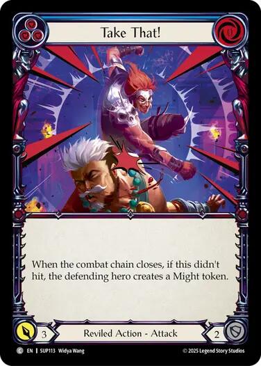 Take That! (Blue) [SUP113] [Super Slam] Rainbow Foil