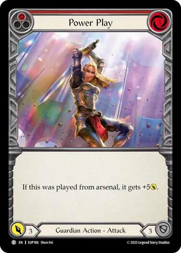 Power Play (Red) [SUP186] [Super Slam] Rainbow Foil