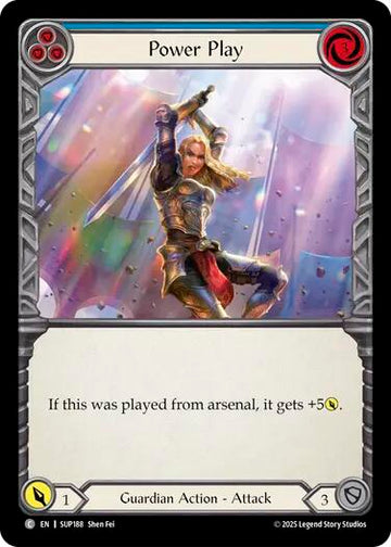Power Play (Blue) [SUP188] [Super Slam] Rainbow Foil