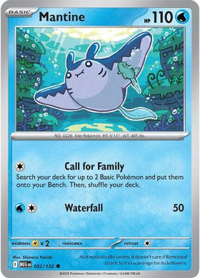 Mantine [032/132] [Mega Evolution] Reverse Holofoil