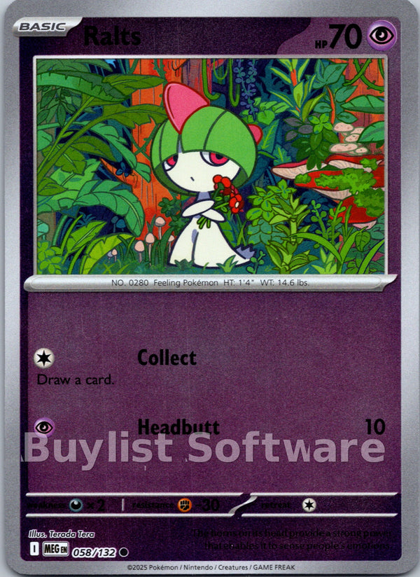 Ralts [058/132] [Mega Evolution] Reverse Holofoil