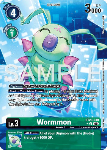 Wormmon (Hacker's Slumber Box Promotion Pack) [BT23-040] [Hackers' Slumber] Foil