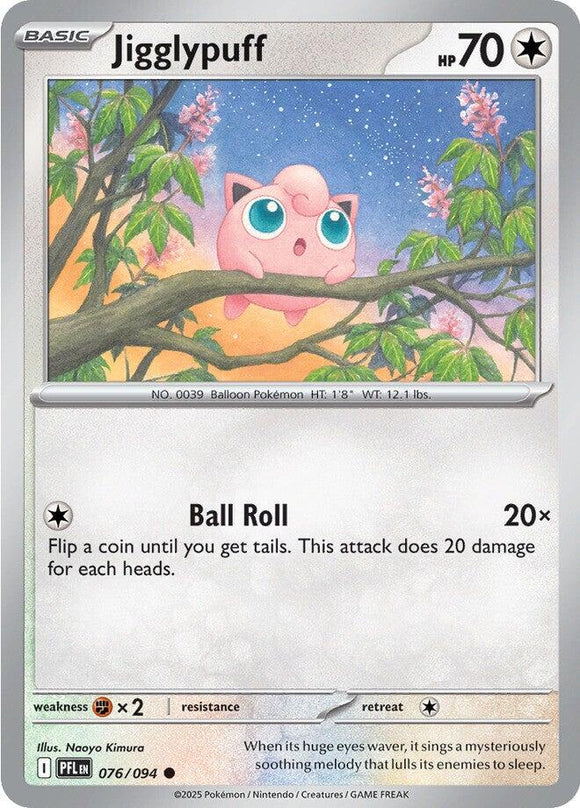 Jigglypuff [076/094] [Phantasmal Flames] Reverse Holofoil