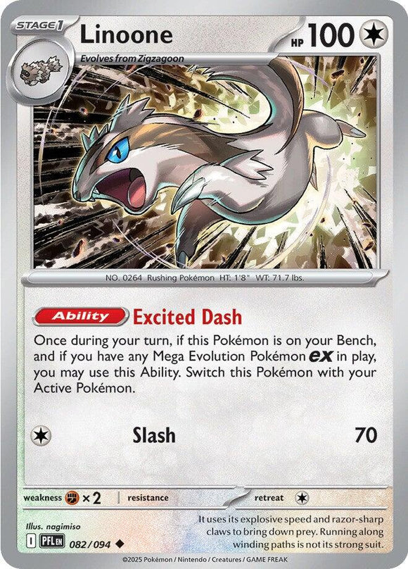 Linoone [082/094] [Phantasmal Flames] Reverse Holofoil