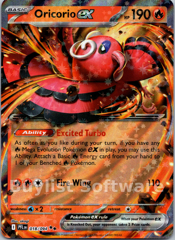 Oricorio ex [018/094] [Phantasmal Flames] Holofoil