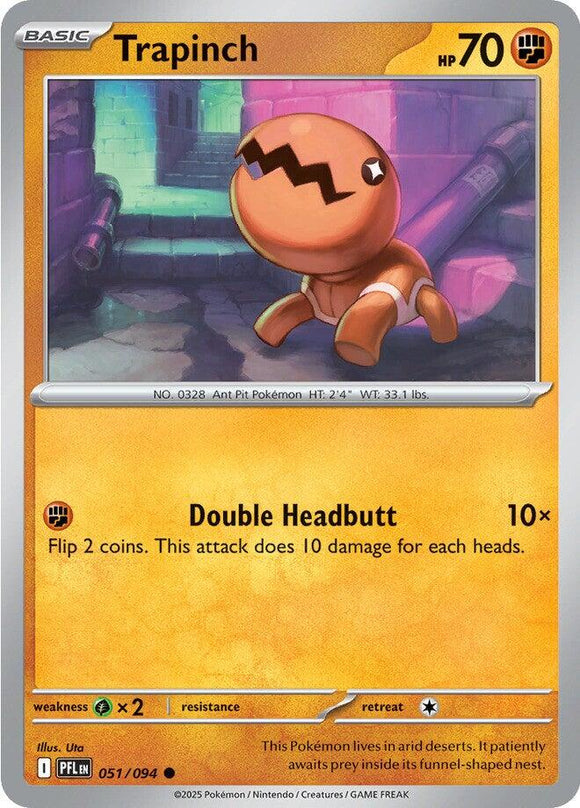 Trapinch [051/094] [Phantasmal Flames] Reverse Holofoil