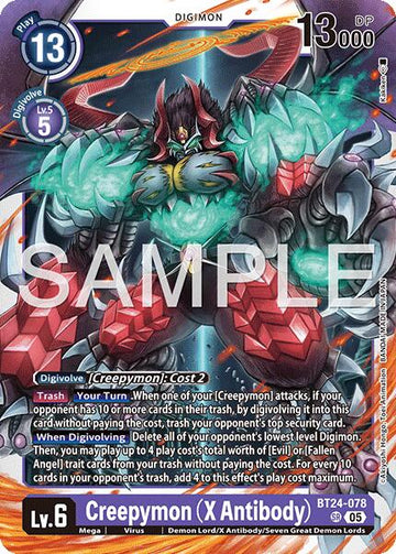 Creepymon (X Antibody) [BT24-078 SR] [Time Stranger] Foil