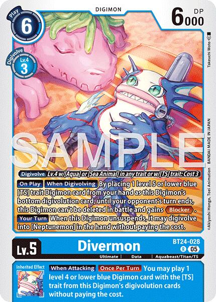 Divermon [BT24-028 R] [Time Stranger] Foil