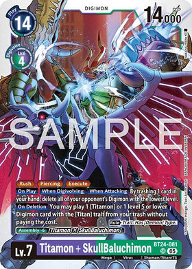 Titamon + SkullBaluchimon [BT24-081 SR] [Time Stranger] Foil