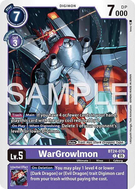 WarGrowlmon [BT24-076 C] [Time Stranger]