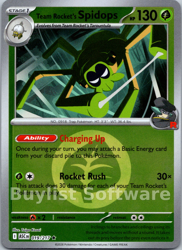Team Rocket's Spidops (Energy Symbol Pattern)
