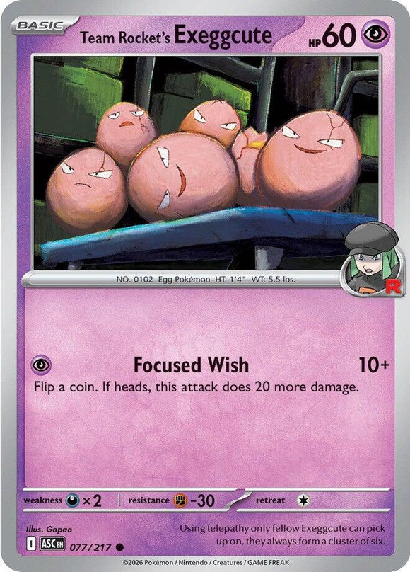 Team Rocket's  exeggcute