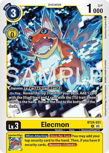 Elecmon [BT24-031 R] [Time Stranger] Foil