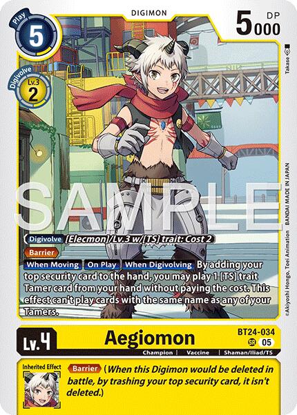 Aegiomon [BT24-034] [Time Stranger] Foil
