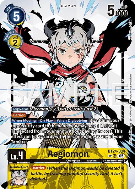 Aegiomon (SP) [BT24-034] [Time Stranger] Foil