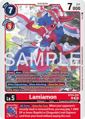 Lamiamon [BT24-016 U] [Time Stranger]