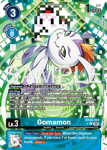 Gomamon (Box Topper) [BT24-020 U] [Time Stranger] Foil