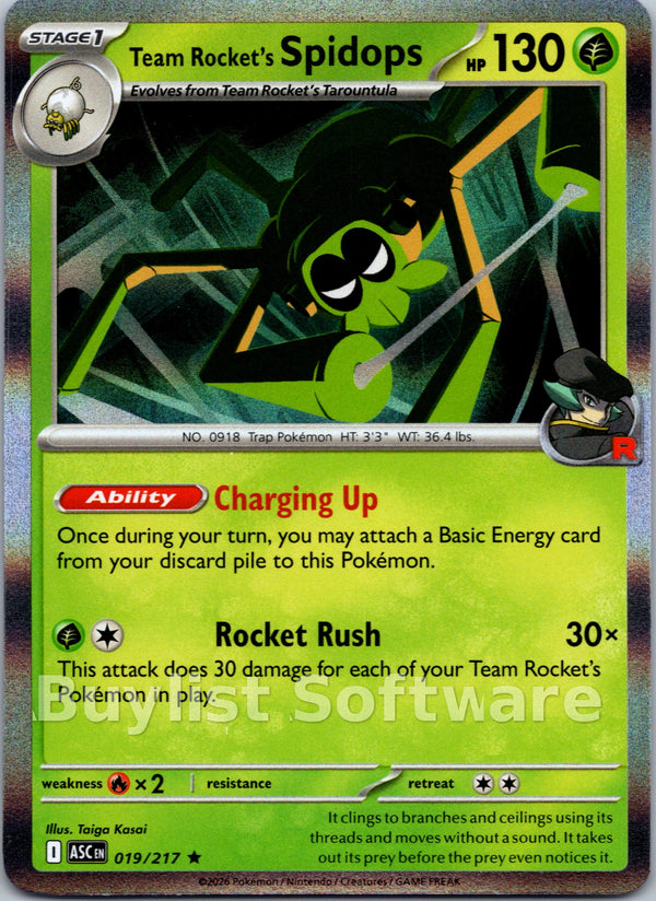 Team Rocket's Spidops [019/217] [Ascended Heroes] Holofoil