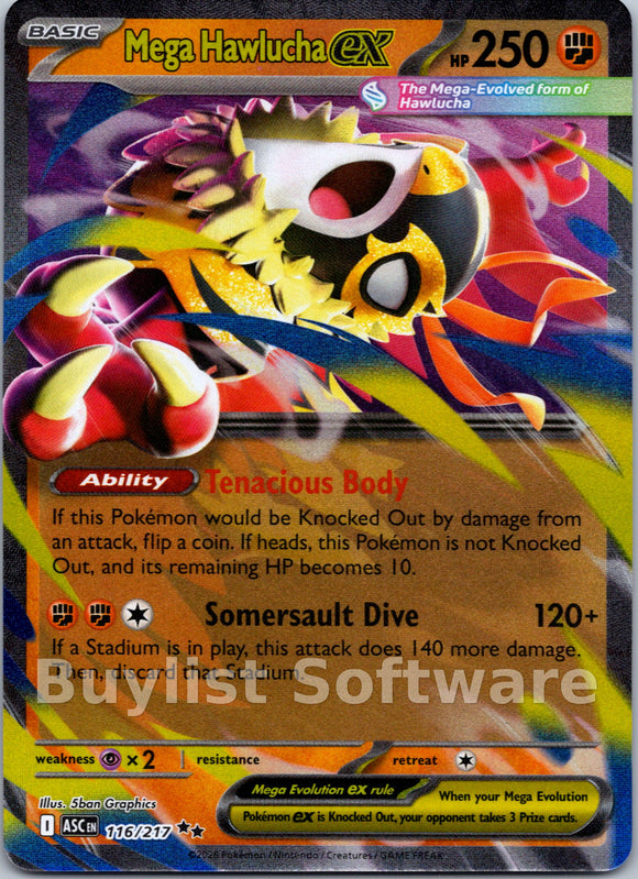 Mega Hawlucha ex - 116/217 [116/217] [Ascended Heroes] Holofoil