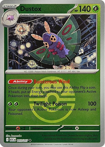Dustox (Love Ball) [015/217] [Ascended Heroes] Reverse Holofoil