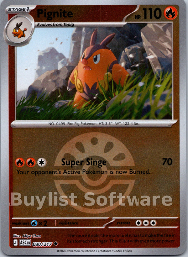 Pignite (Friend Ball) [030/217] [Ascended Heroes] Reverse Holofoil