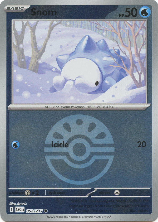 Snom (Friend Ball) [052/217] [Ascended Heroes] Reverse Holofoil