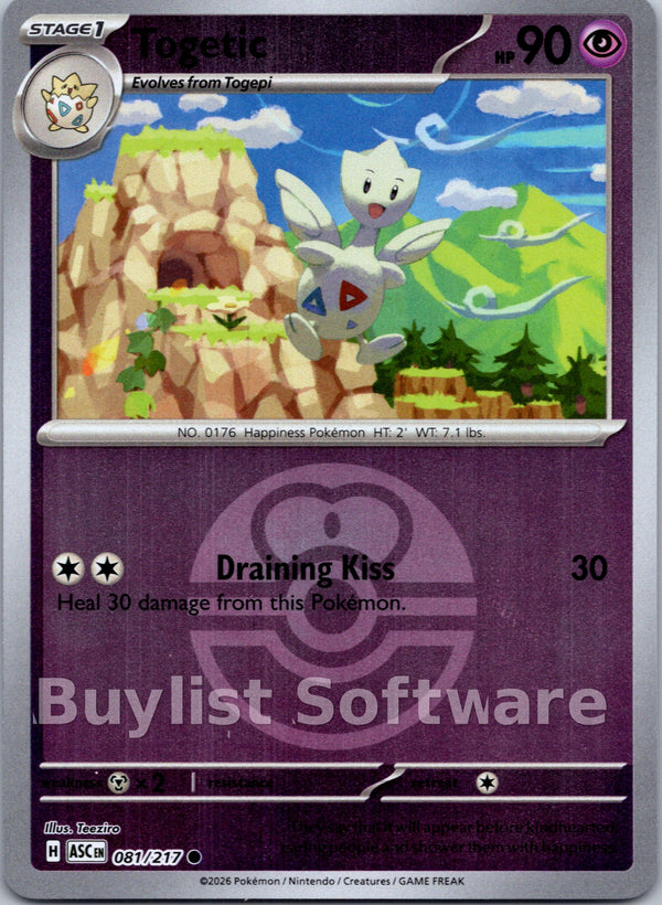 Togetic (Love Ball) [081/217] [Ascended Heroes] Reverse Holofoil