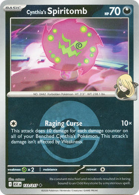 Cynthia's Spiritomb (Poke Ball) [133/217] [Ascended Heroes] Reverse Holofoil