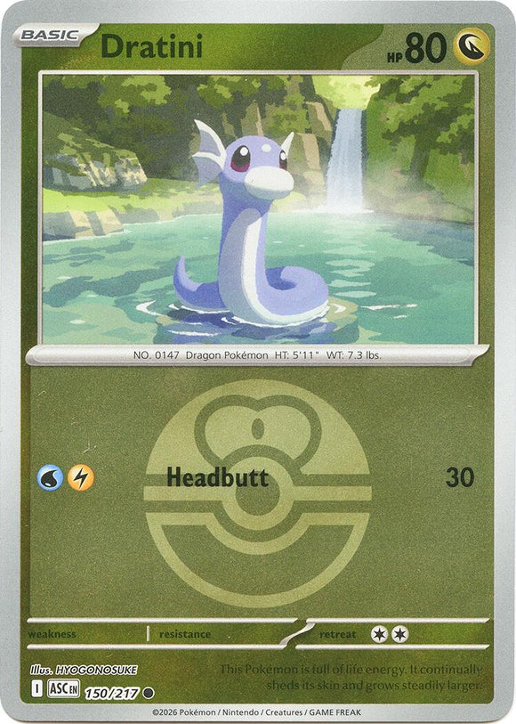 Dratini (Love Ball) [150/217] [Ascended Heroes] Reverse Holofoil