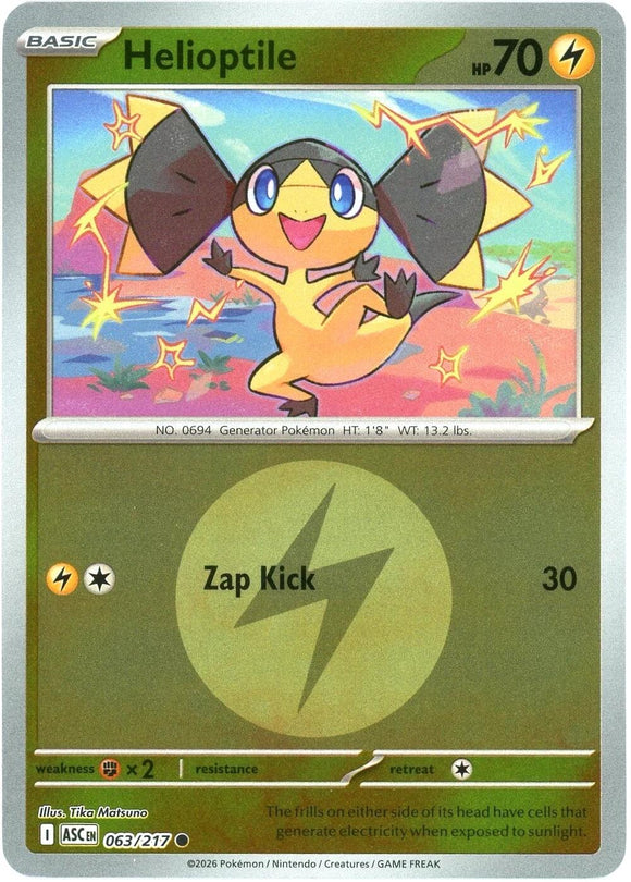 Helioptile (Energy Symbol Pattern) [063/217] [Ascended Heroes] Reverse Holofoil