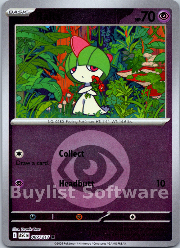 Ralts (Energy Symbol Pattern) [087/217] [Ascended Heroes] Reverse Holofoil