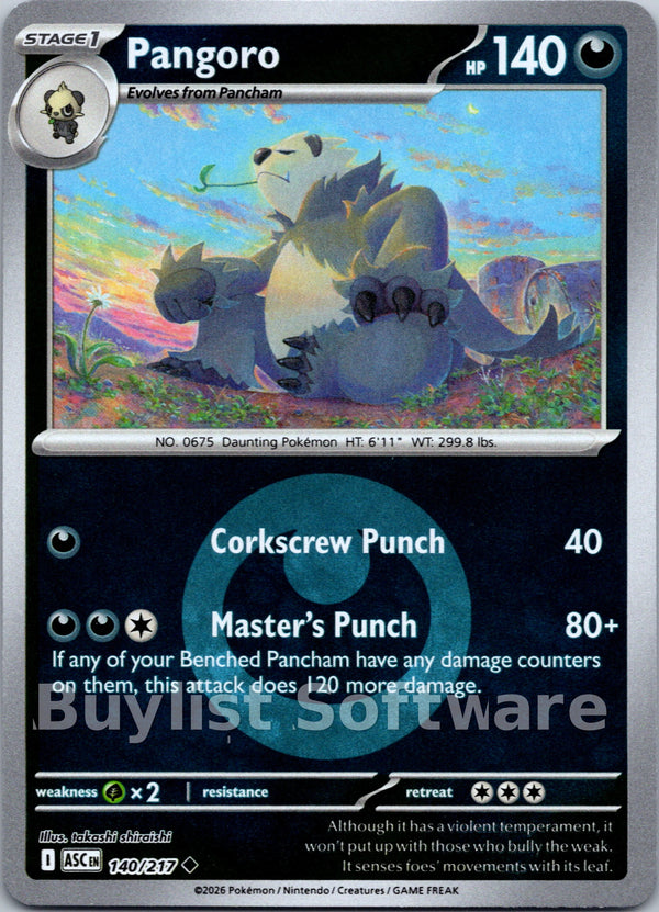 Pangoro (Energy Symbol Pattern) [140/217] [Ascended Heroes] Reverse Holofoil