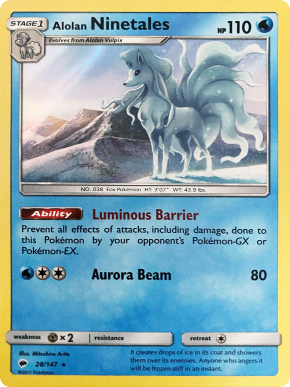 Alolan Ninetales (Water Web Holo)