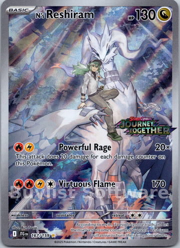 N's Reshiram (Journey Together Stamped)