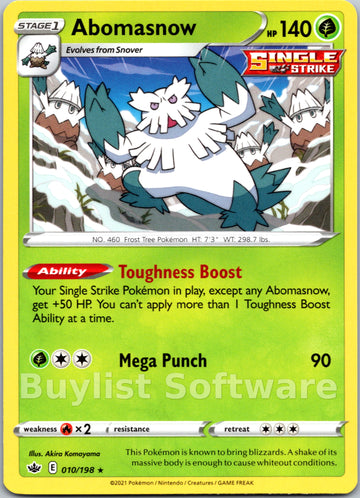 Abomasnow [010/198] [Chilling Reign]