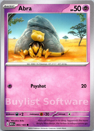 Abra [063/165] [Scarlet & Violet 151]