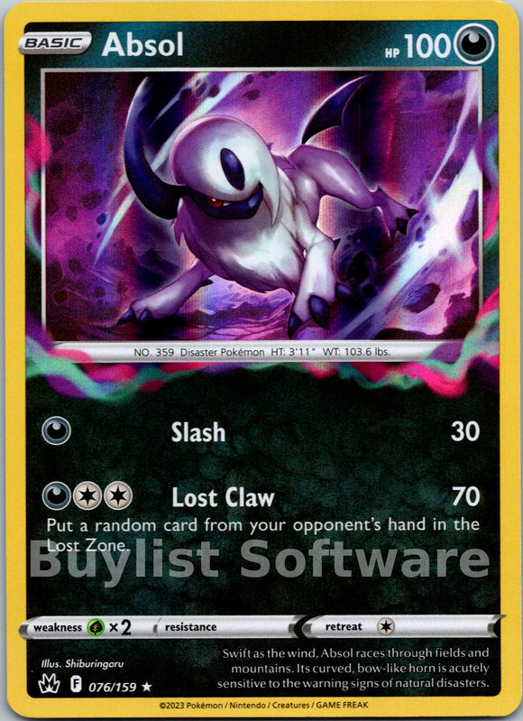 Absol [076/159] [Crown Zenith] Holofoil