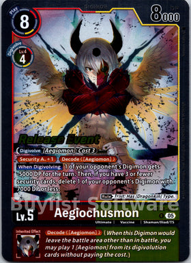 Aegiochusmon [BT24-014] [Time Stranger Release Events Cards]