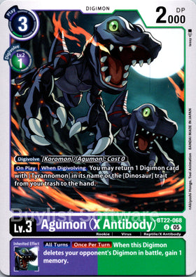 Agumon (X Antibody) [BT22-068] [Cyber Eden]