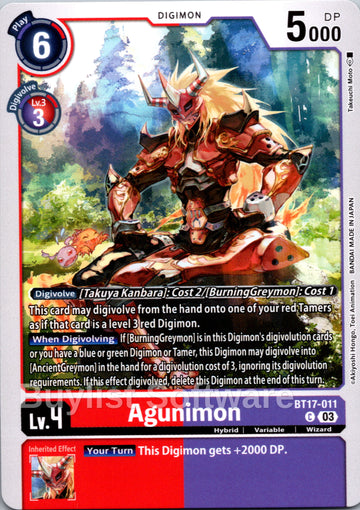 Agunimon [BT17-011] [Secret Crisis]