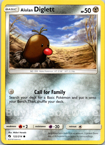Alolan Diglett [122/214] [Lost Thunder]