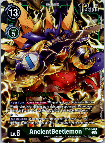 AncientBeetlemon [BT7-054] [Next Adventure Pre-Release Cards] Foil