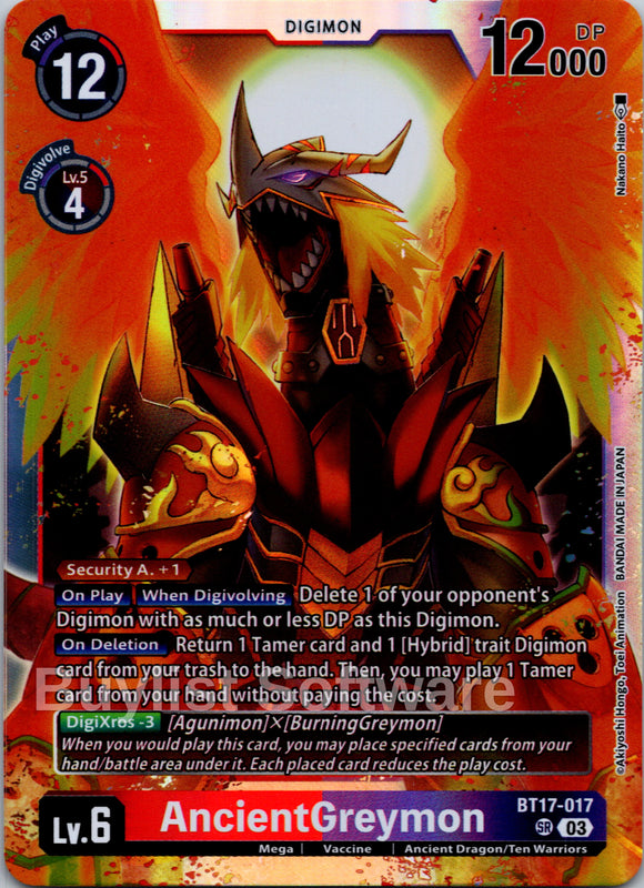 AncientGreymon [BT17-017] [Secret Crisis] Foil
